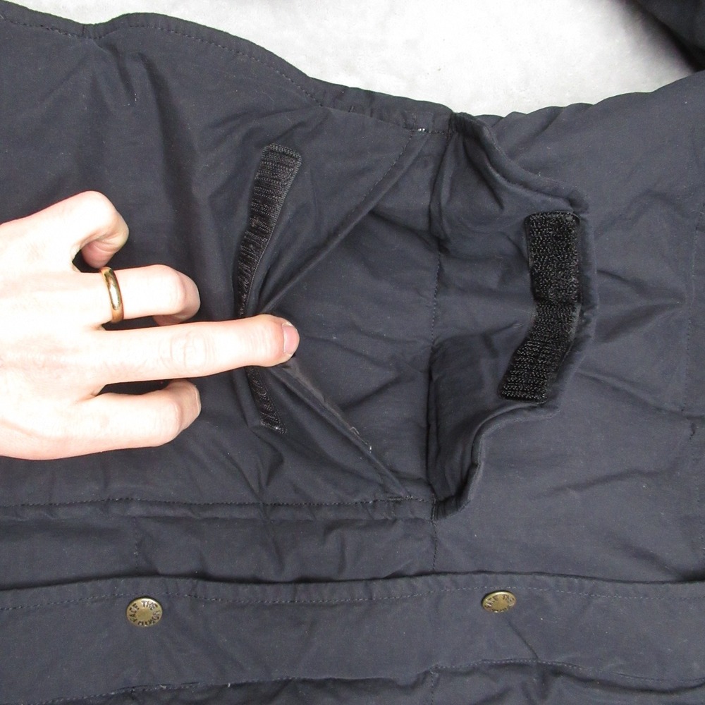 North Face Down Jacket Mens Medium Black Sierra Puffer Wind Rain Winter Rugged - Picture 2 of 13